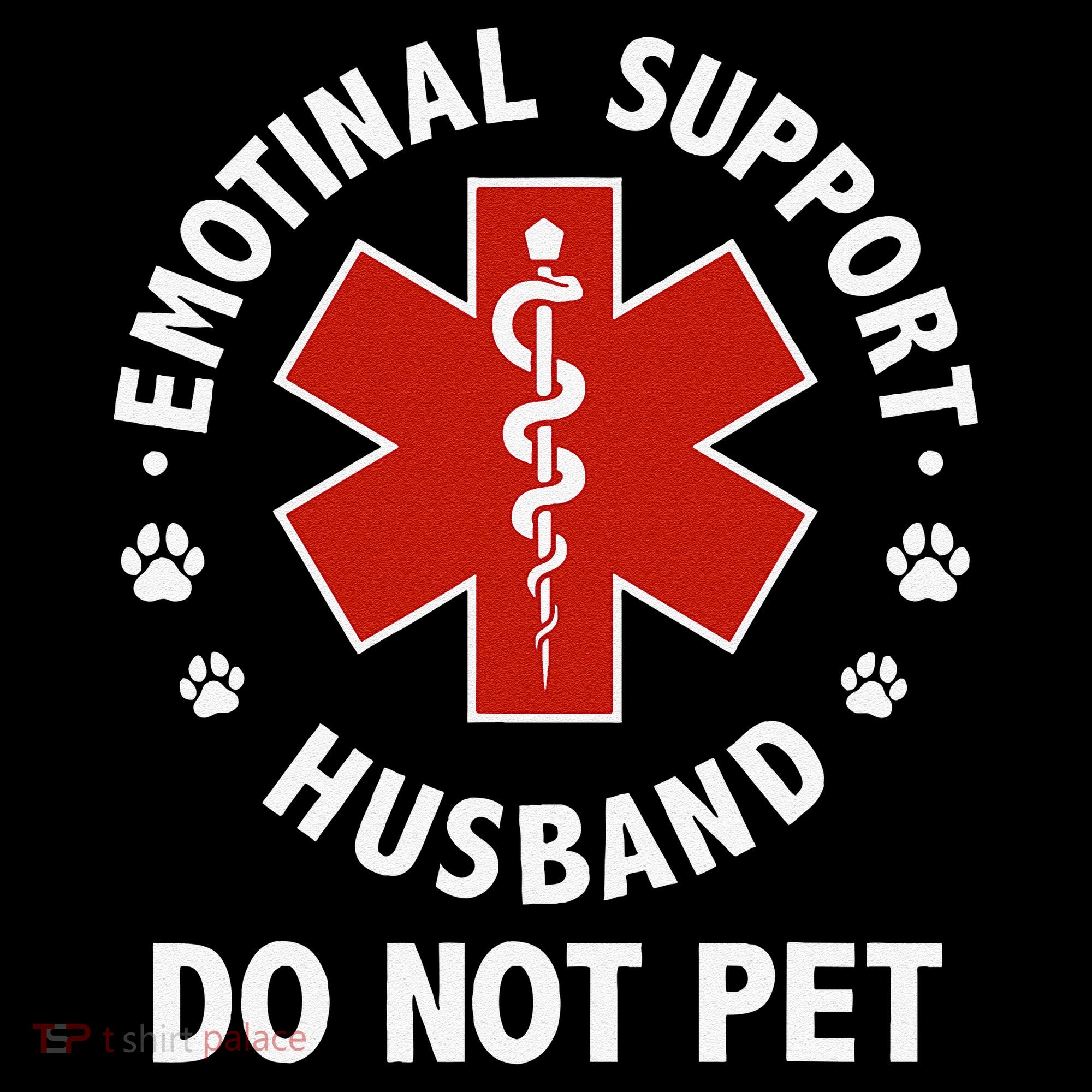 Emotional Support Husband Do Not Pet Funny Visor