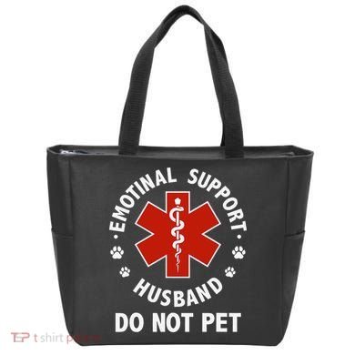 Emotional Support Husband Do Not Pet Funny Tote Bag