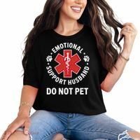Emotional Support Husband Do Not Pet  Comfort Colors T-Shirt thumb 0