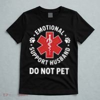 Emotional Support Husband Do Not Pet  T-Shirt thumb 5