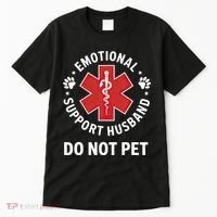 Emotional Support Husband Do Not Pet  Tall T-Shirt thumb 0