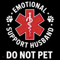 Emotional Support Husband Do Not Pet  Backpack thumb 2