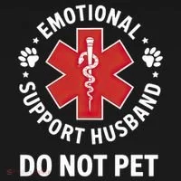 Emotional Support Husband Do Not Pet  Bucket Hat thumb 4