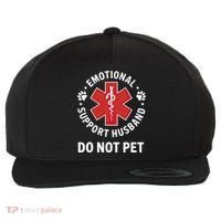 Emotional Support Husband Do Not Pet  Wool Snapback Cap thumb 0