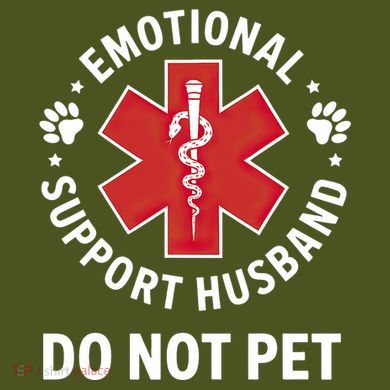 Emotional Support Husband Do Not Pet  The Baniff Cuffed Pom Beanie