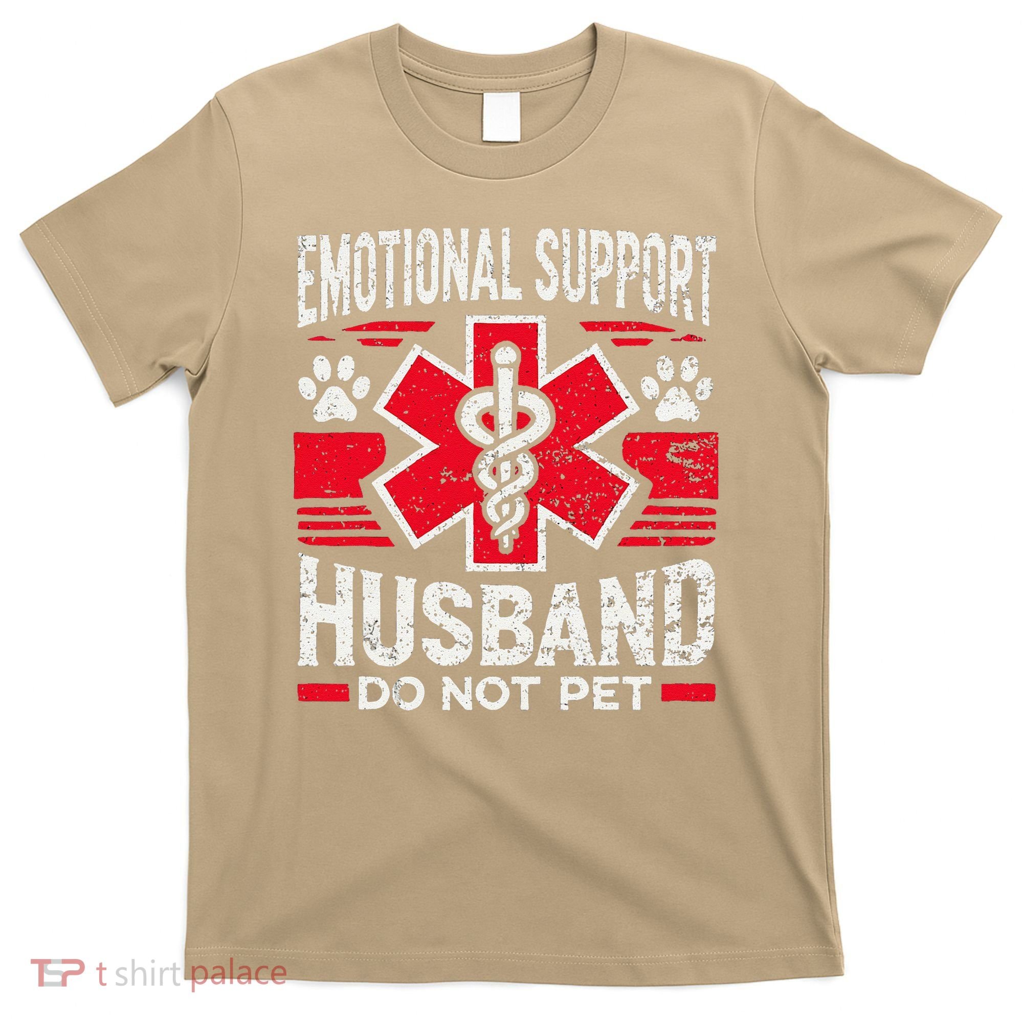 Emotional Support Husband Do Not Pet Vintage T-Shirt