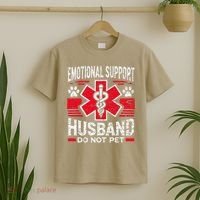 Emotional Support Husband Do Not Pet Vintage T-Shirt thumb 2