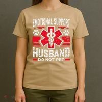 Emotional Support Husband Do Not Pet Vintage T-Shirt thumb 4