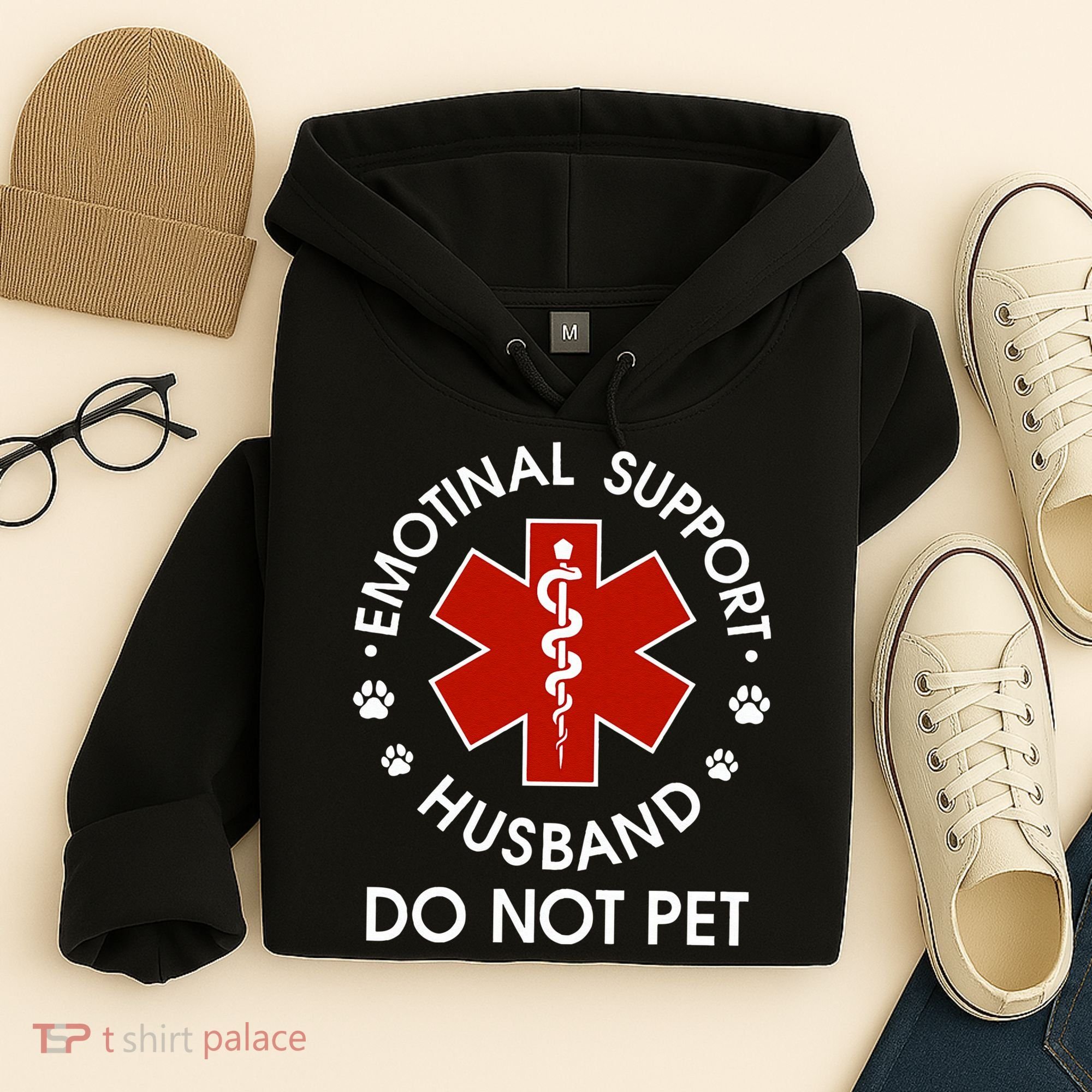 Emotional Support Husband Do Not Pet Hoodie