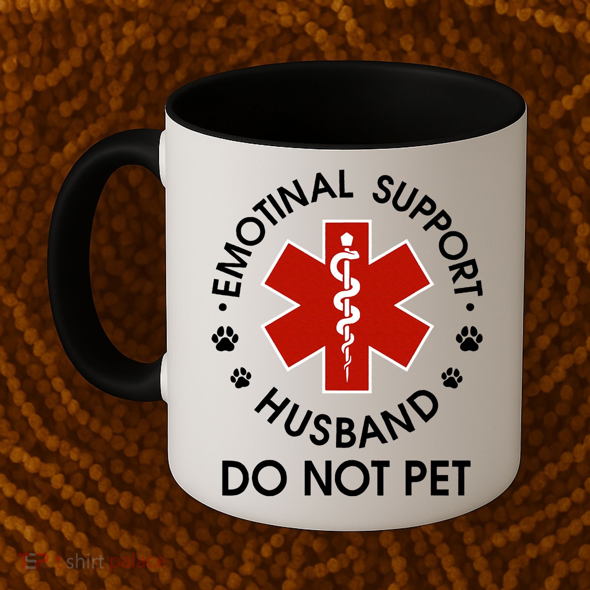Emotional Support Husband Do Not Pet Coffee Mug