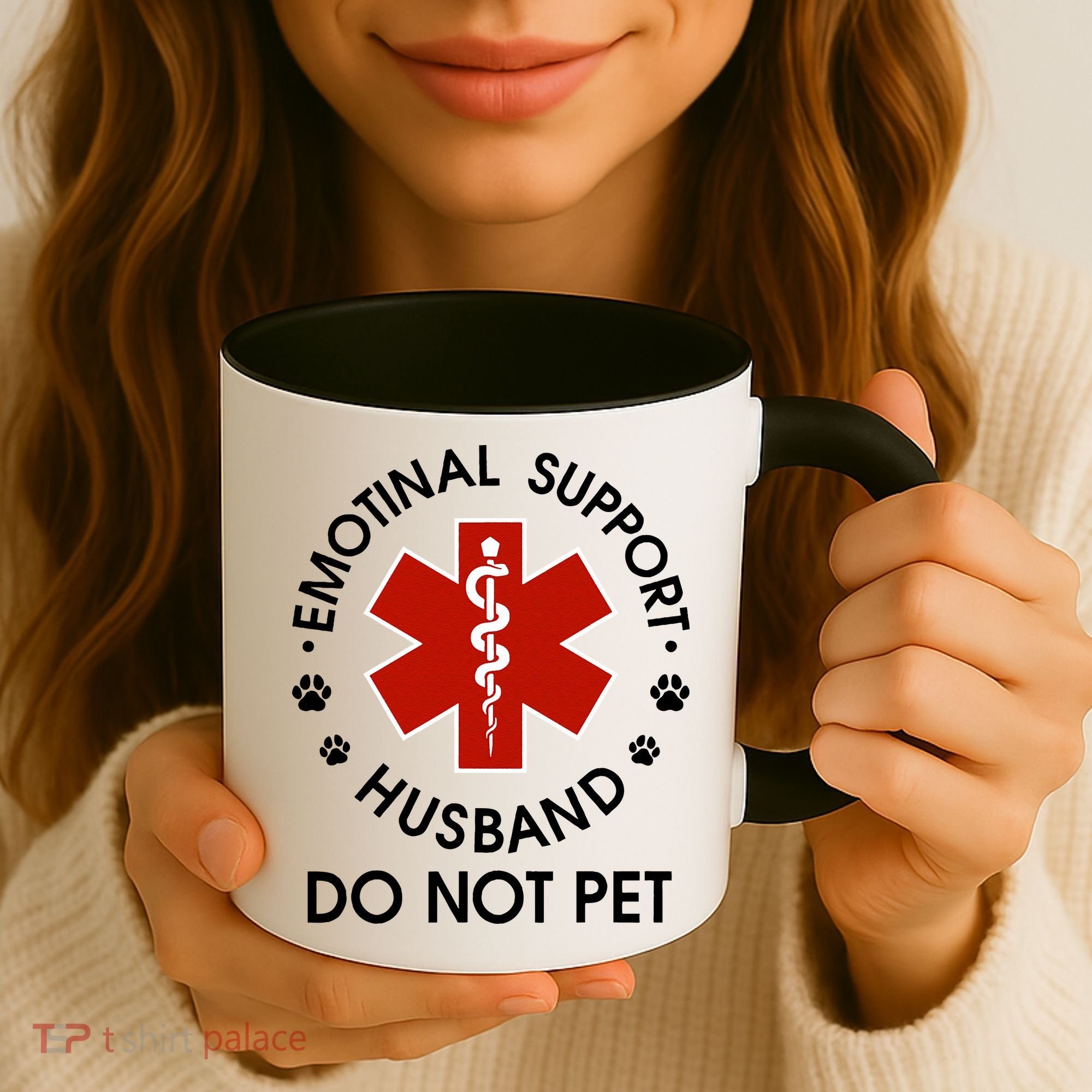 Emotional Support Husband Do Not Pet Coffee Mug