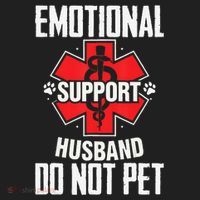 Emotional Support Husband Do Not Pet Tumbler thumb 3