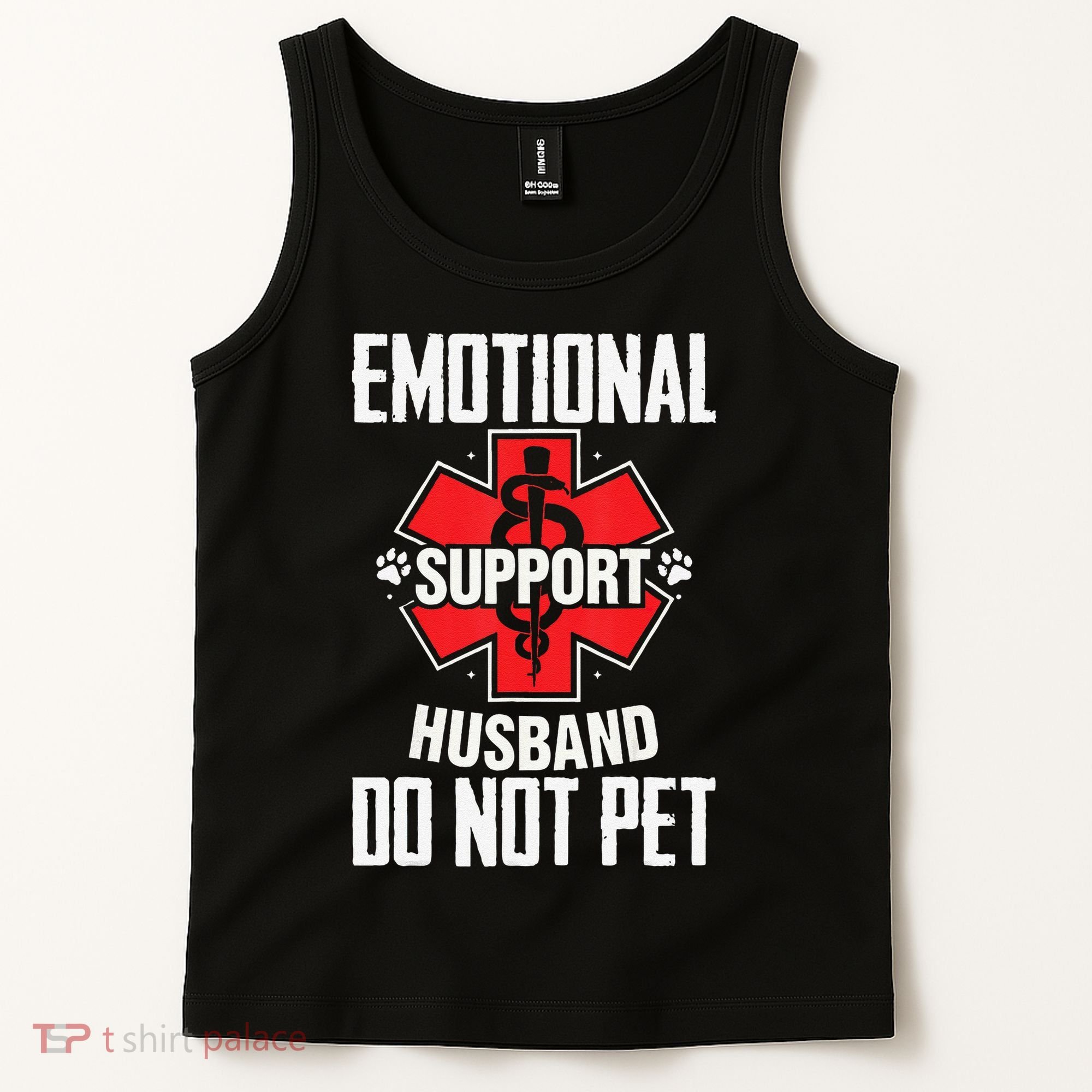 Emotional Support Husband Do Not Pet Tank Top
