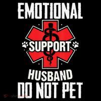 Emotional Support Husband Do Not Pet Tank Top thumb 6