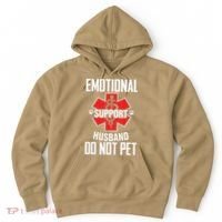 Emotional Support Husband Do Not Pet Hoodie thumb 0