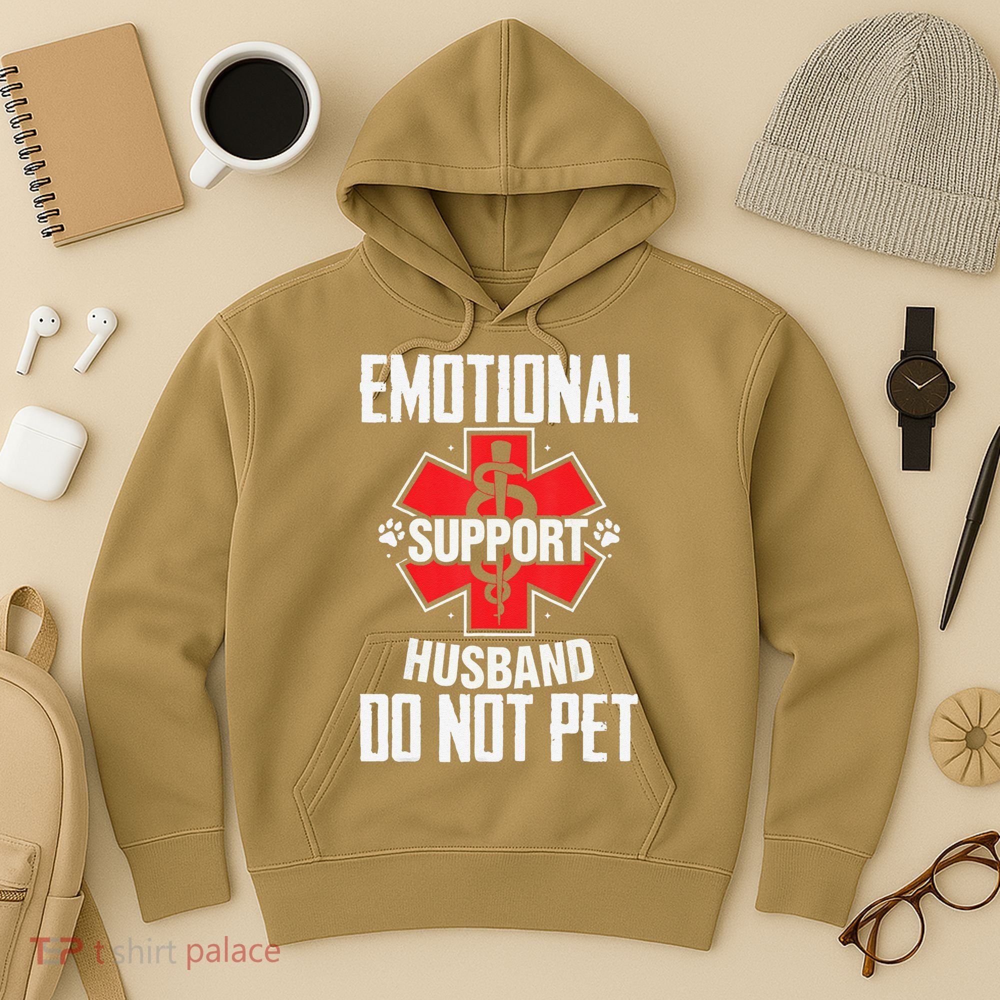 Emotional Support Husband Do Not Pet Hoodie