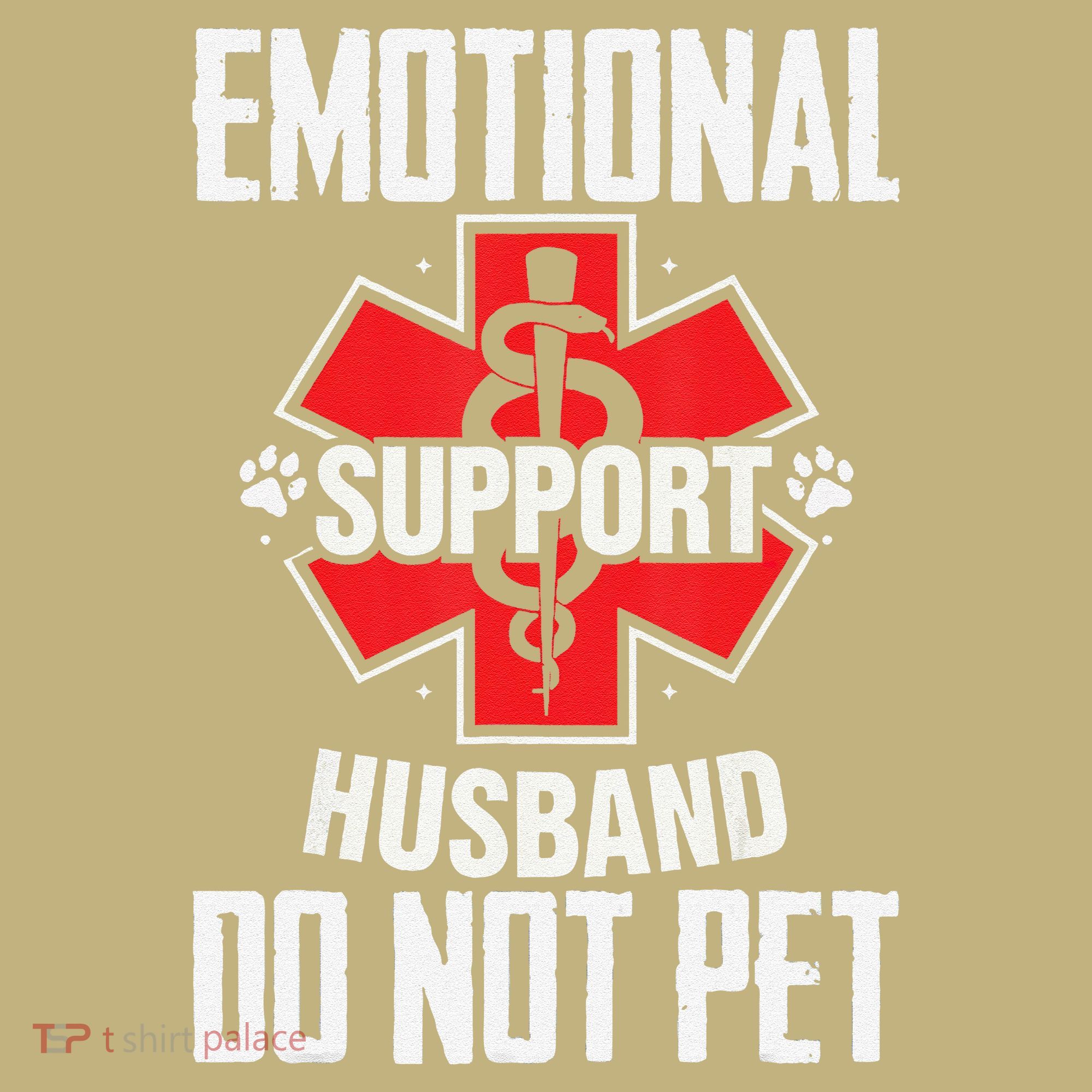 Emotional Support Husband Do Not Pet Long Sleeve Shirt