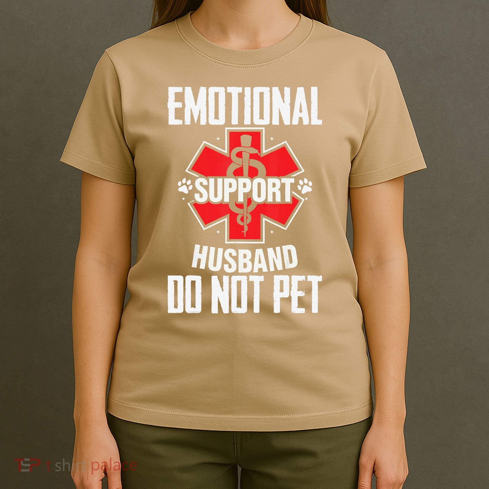 Emotional Support Husband Do Not Pet T-Shirt