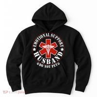 Emotional Support Husband Do Not Pet Funny Husband Hoodie thumb 0
