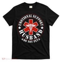 Emotional Support Husband Do Not Pet Funny Husband T-Shirt thumb 0