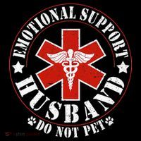 Emotional Support Husband Do Not Pet Funny Husband Coaster thumb 2