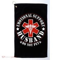 Emotional Support Husband Do Not Pet Funny Husband Golf Towel thumb 0
