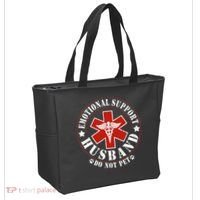 Emotional Support Husband Do Not Pet Funny Husband Tote Bag thumb 2