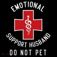 Emotional Support Husband Do Not Pet Funny Bucket Hat thumb 4