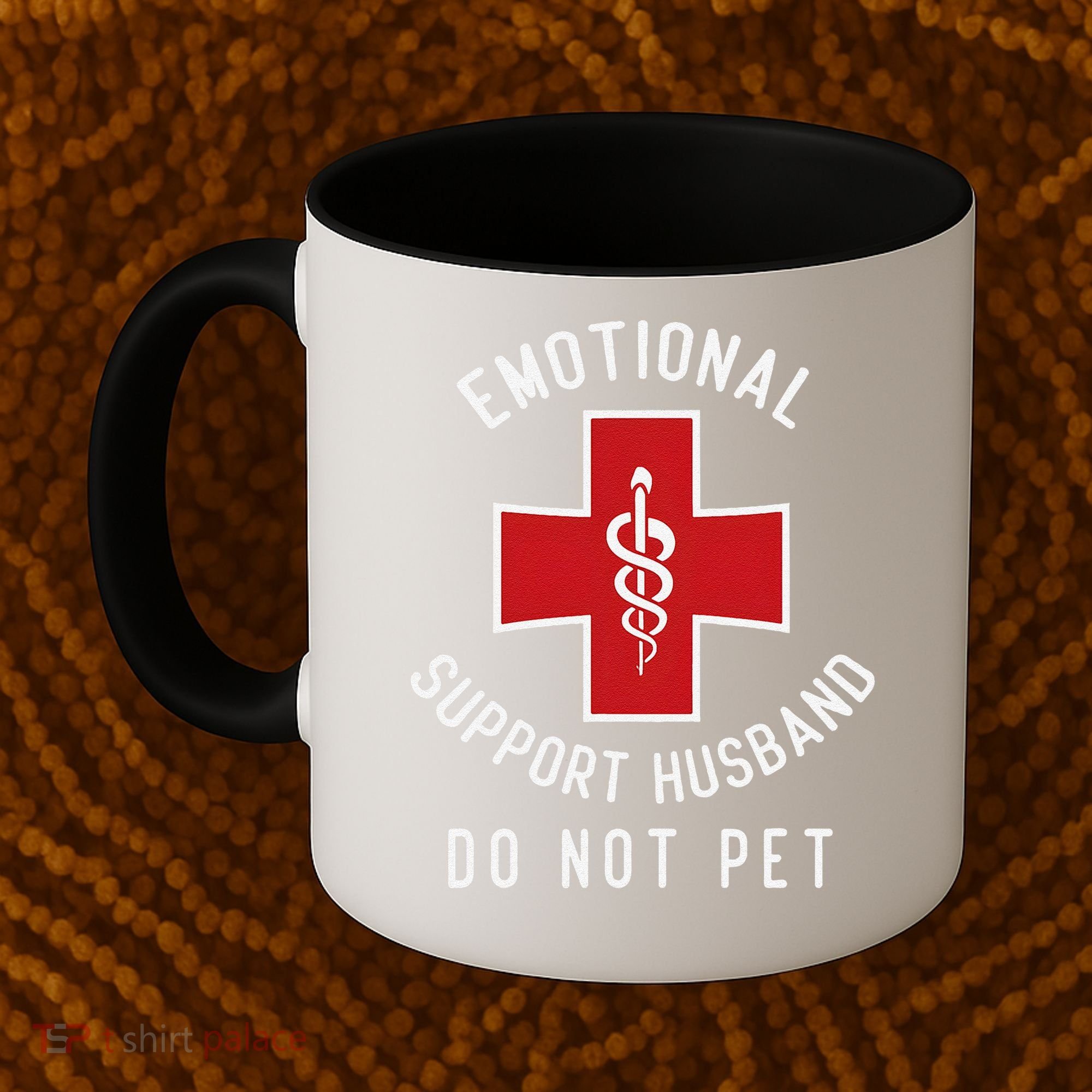 Emotional Support Husband Do Not Pet Funny Coffee Mug