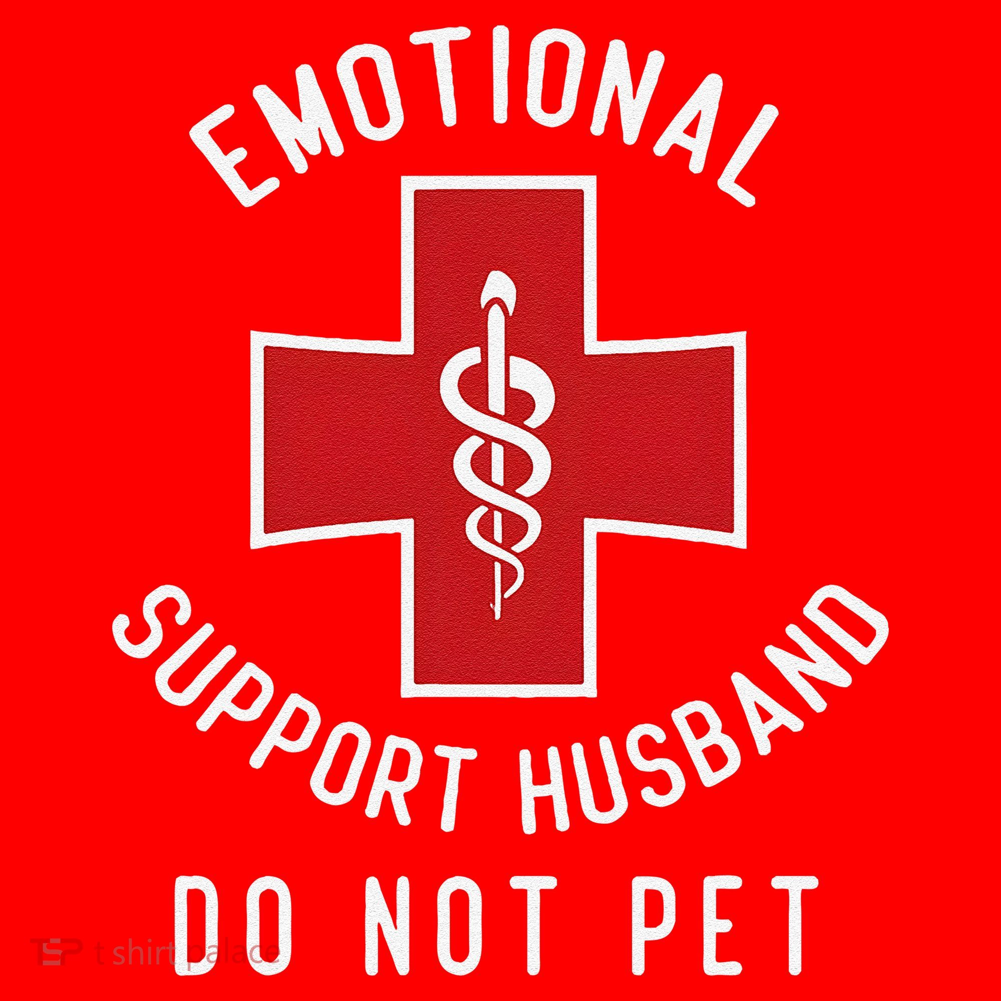 Emotional Support Husband Do Not Pet Funny Santa Hat