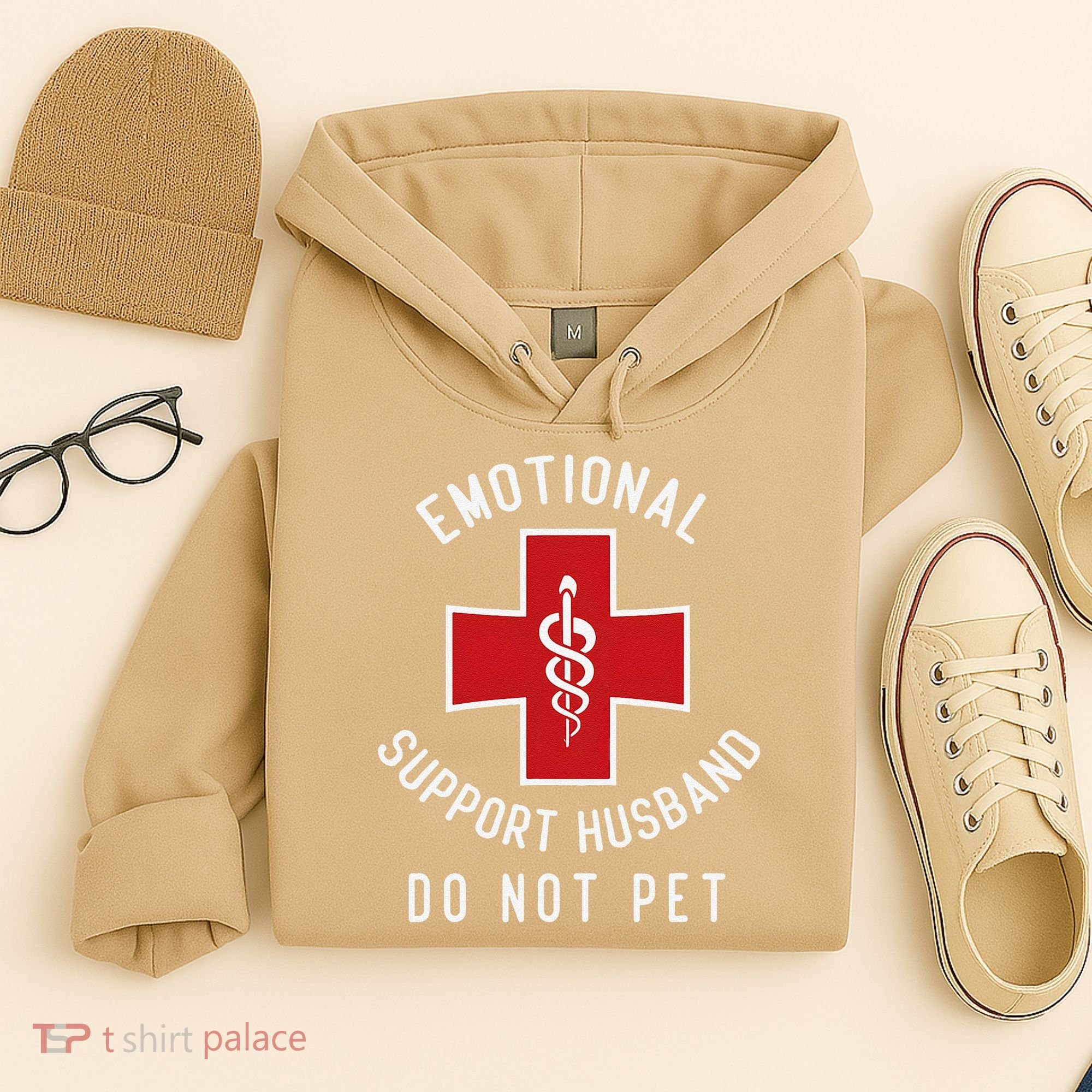 Emotional Support Husband Do Not Pet Funny Hoodie