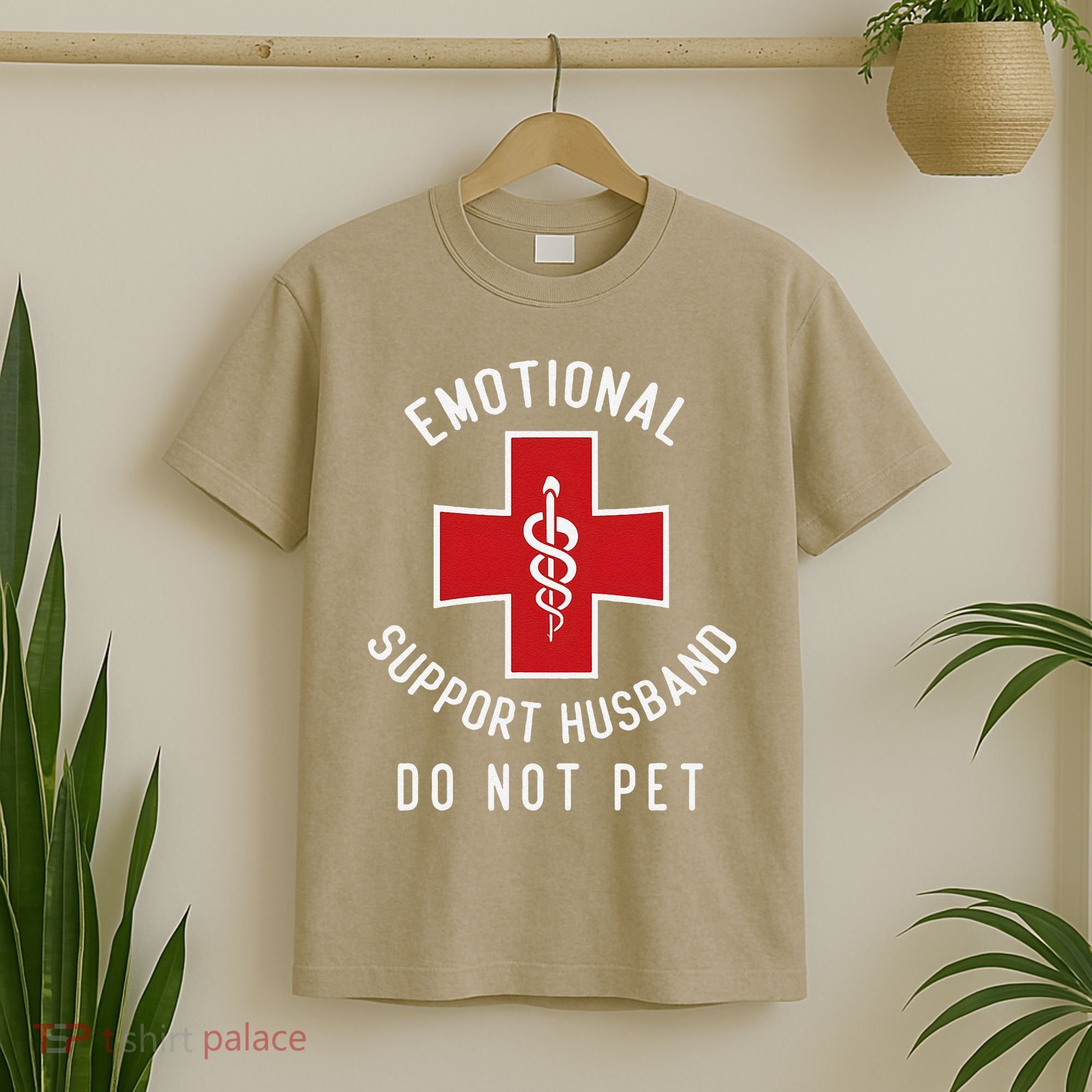 Emotional Support Husband Do Not Pet Funny T-Shirt