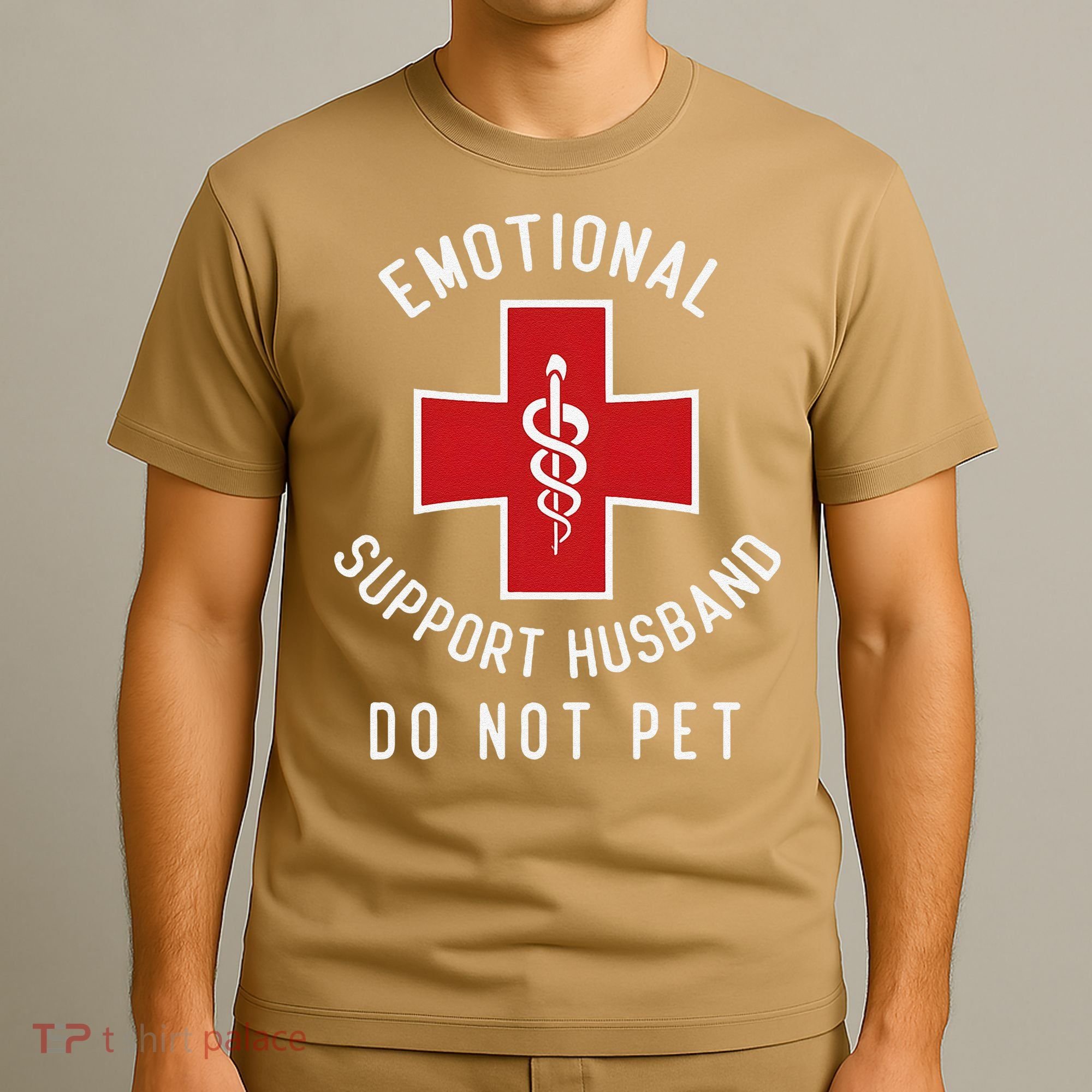 Emotional Support Husband Do Not Pet Funny T-Shirt