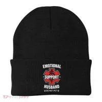 Emotional Support Husband Do Not Pet Beanie thumb 0