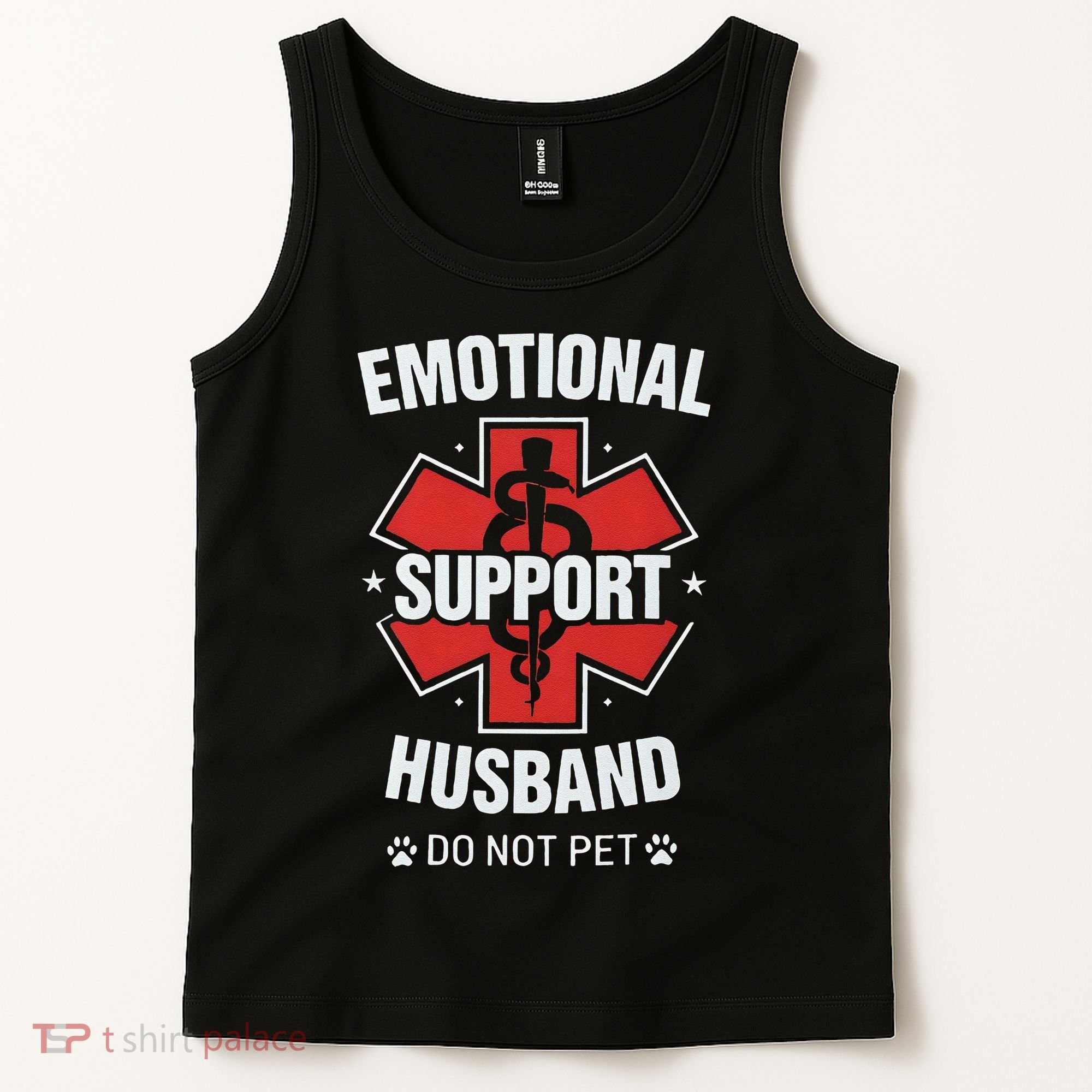 Emotional Support Husband Do Not Pet Tank Top