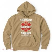 Emotional Support Husband Do Not Pet Hoodie thumb 0
