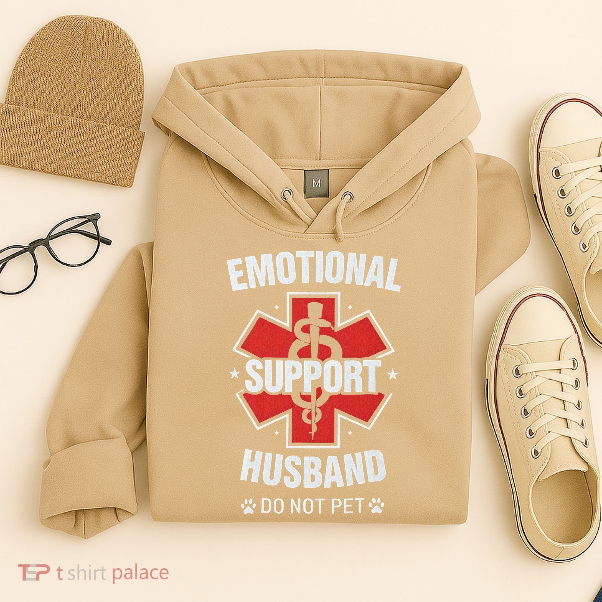 Emotional Support Husband Do Not Pet Hoodie