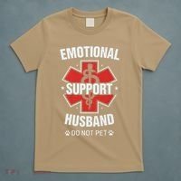 Emotional Support Husband Do Not Pet T-Shirt thumb 5