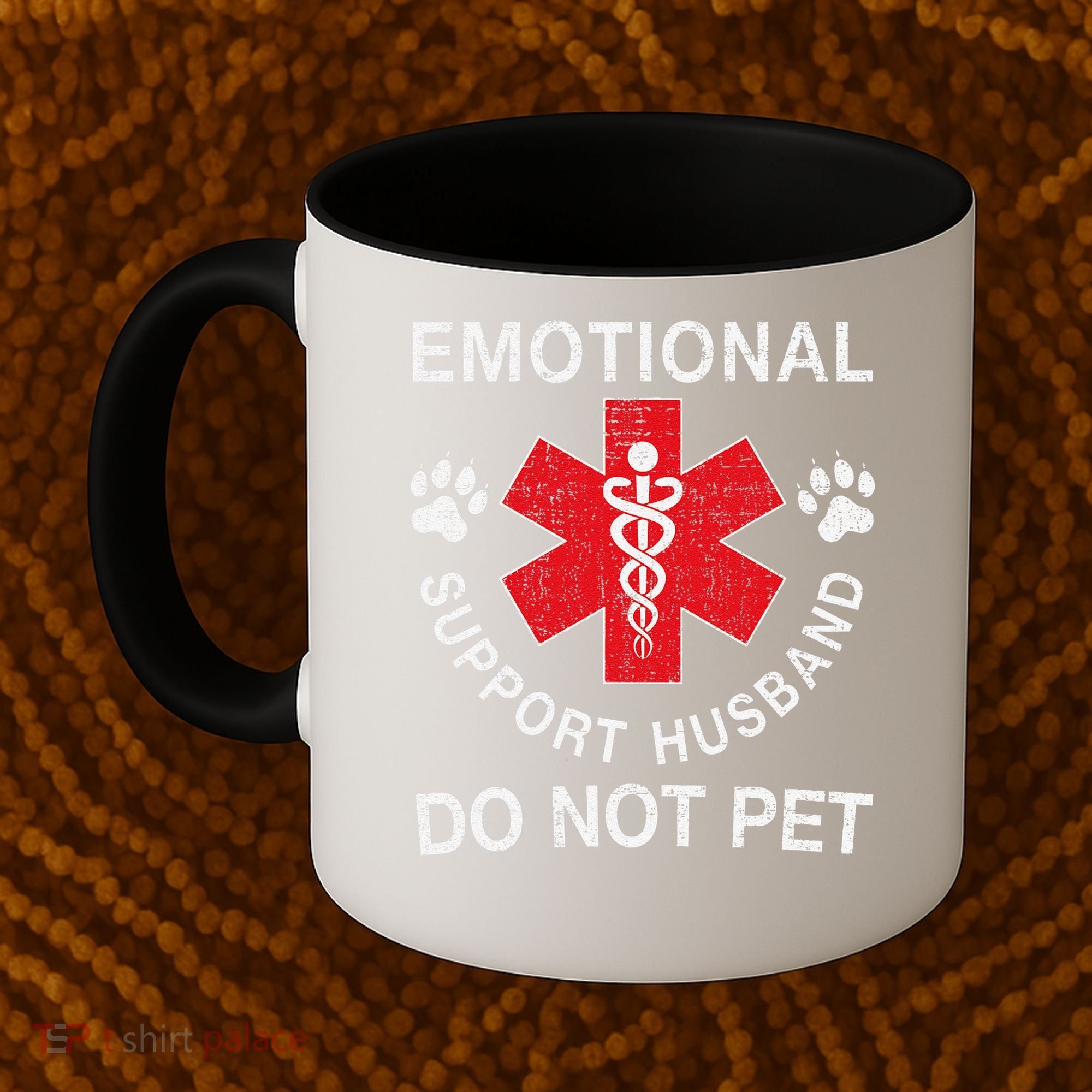 Emotional Support Husband Do Not Pet Coffee Mug