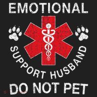 Emotional Support Husband Do Not Pet Tumbler thumb 3