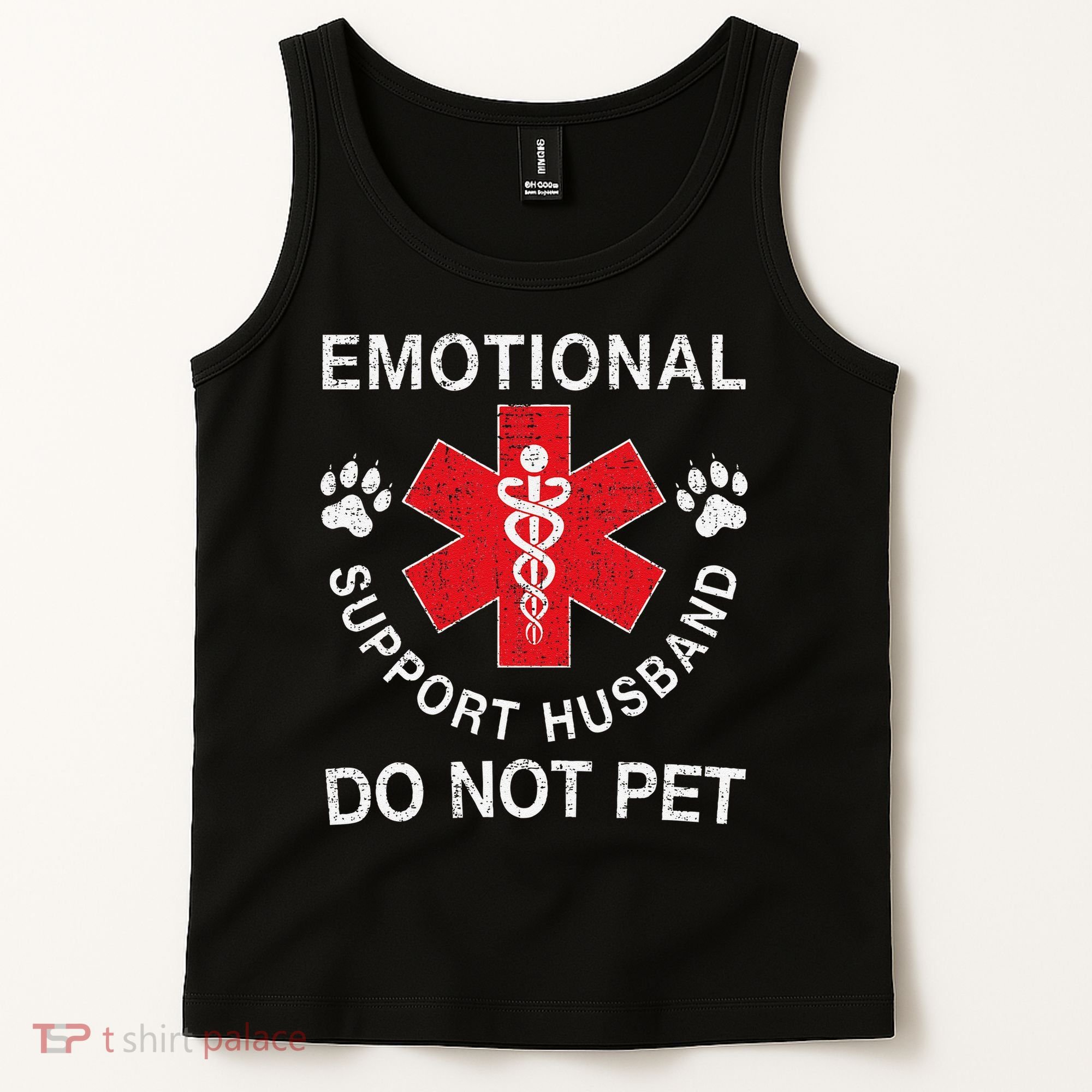 Emotional Support Husband Do Not Pet Tank Top