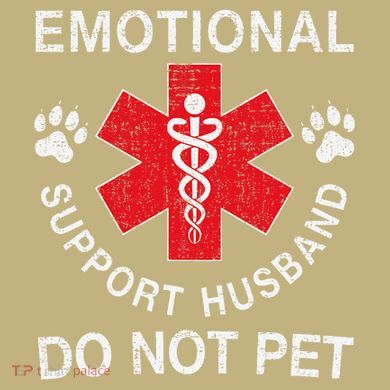 Emotional Support Husband Do Not Pet Cooling Performance Crew T-Shirt