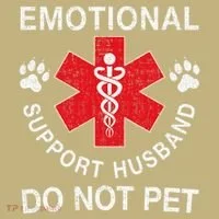 Emotional Support Husband Do Not Pet Sweatshirt thumb 2