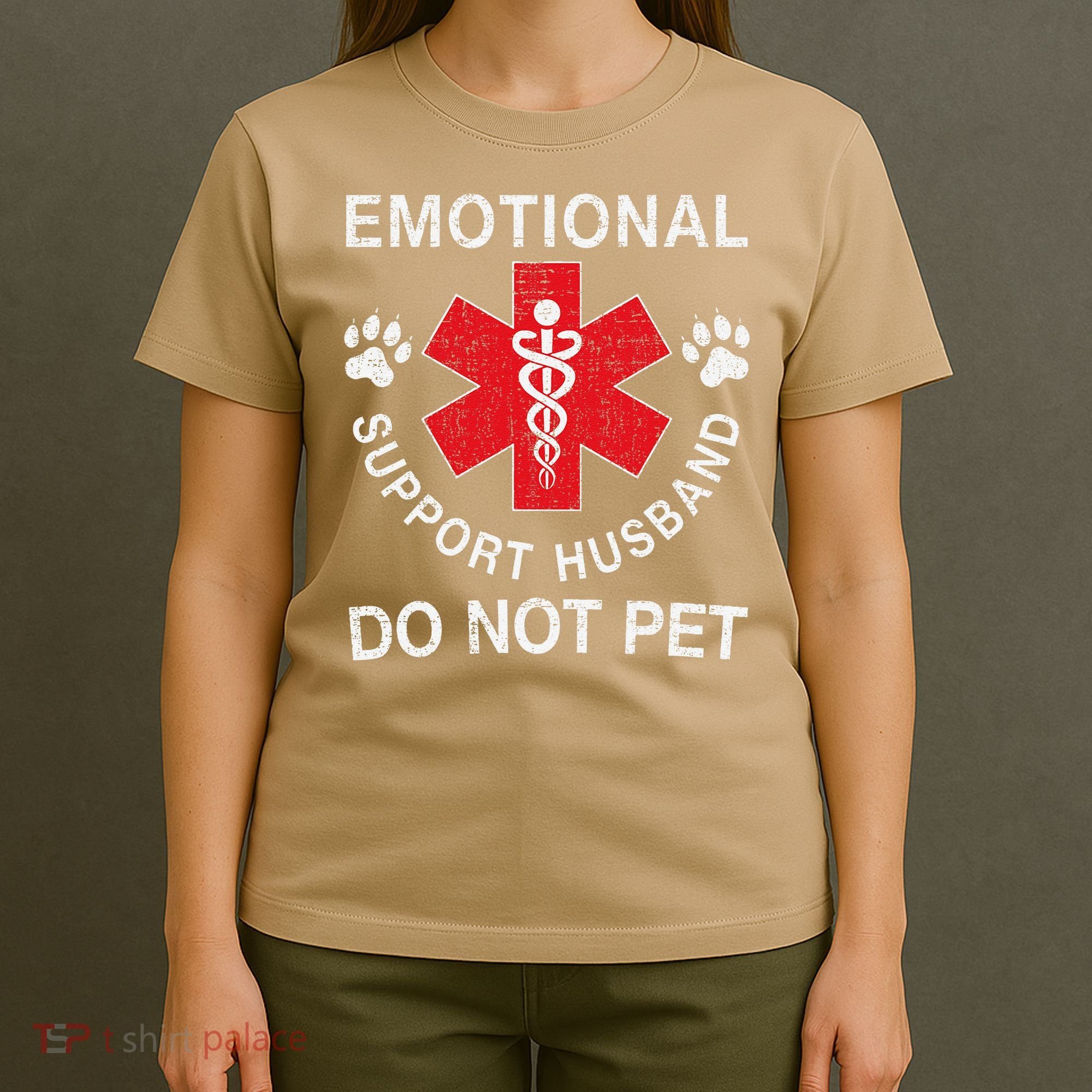 Emotional Support Husband Do Not Pet T-Shirt