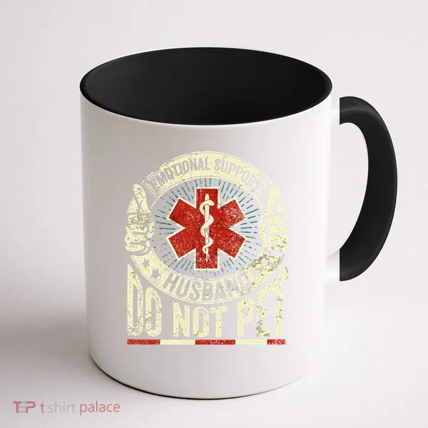 Emotional Support Husband Do Not Pet Coffee Mug
