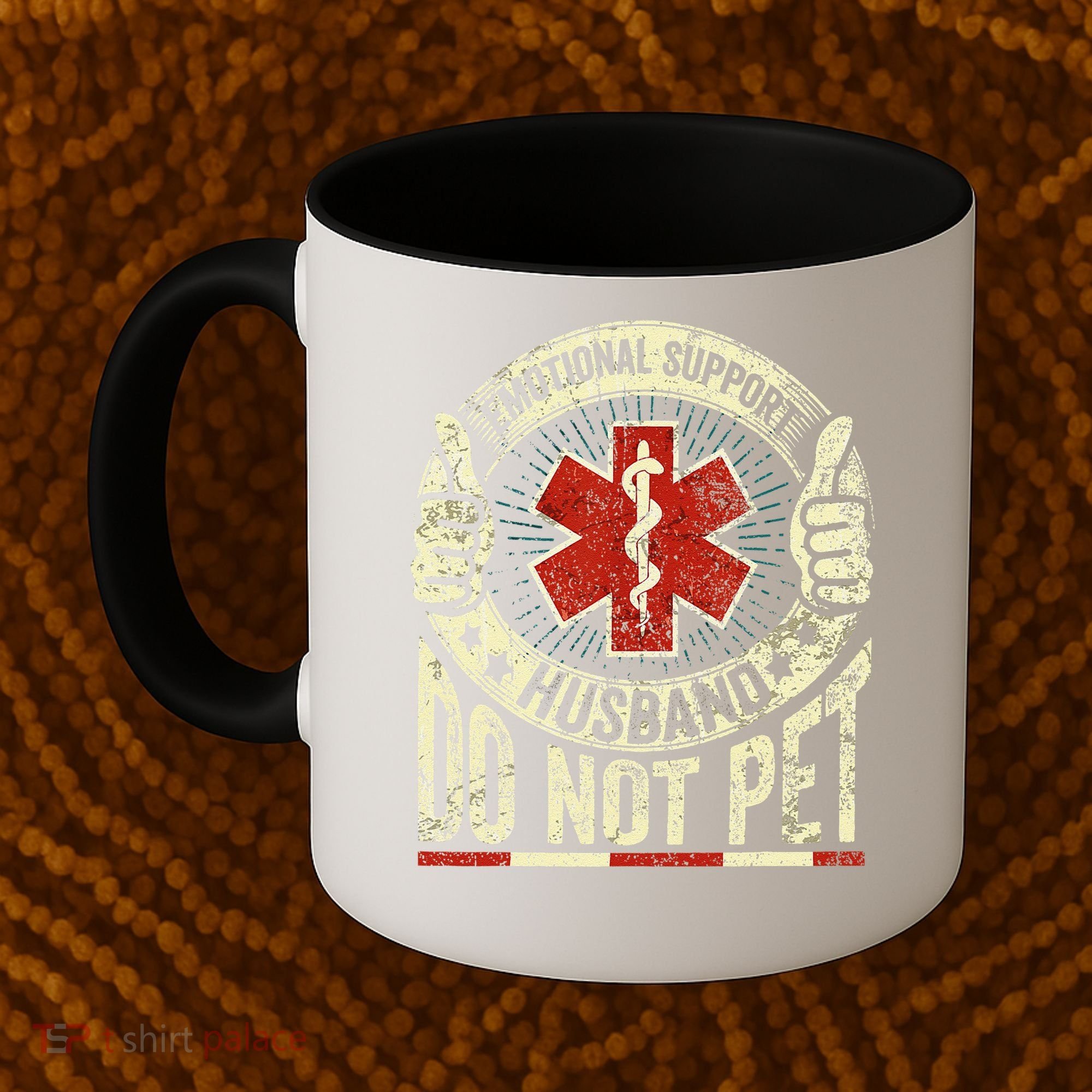 Emotional Support Husband Do Not Pet Coffee Mug