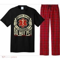 Emotional Support Husband Do Not Pet Pajama Set thumb 0