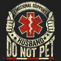 Emotional Support Husband Do Not Pet Hat thumb 2