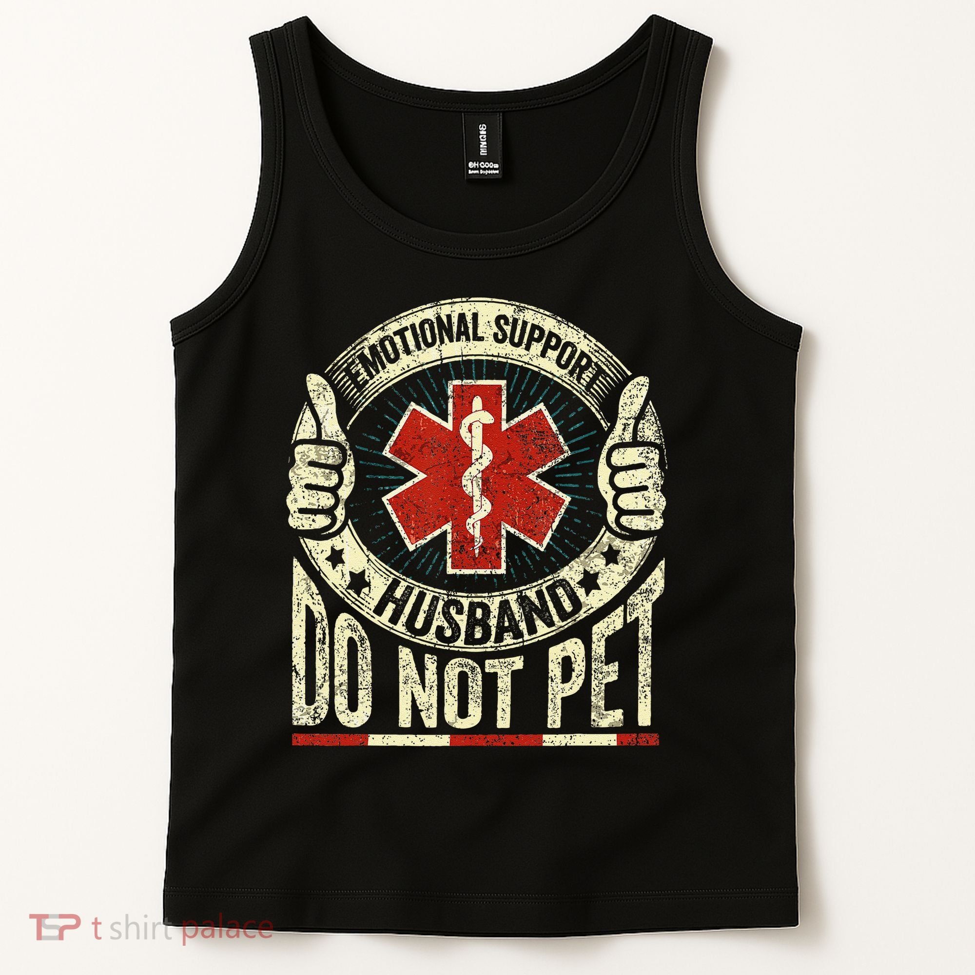 Emotional Support Husband Do Not Pet Tank Top