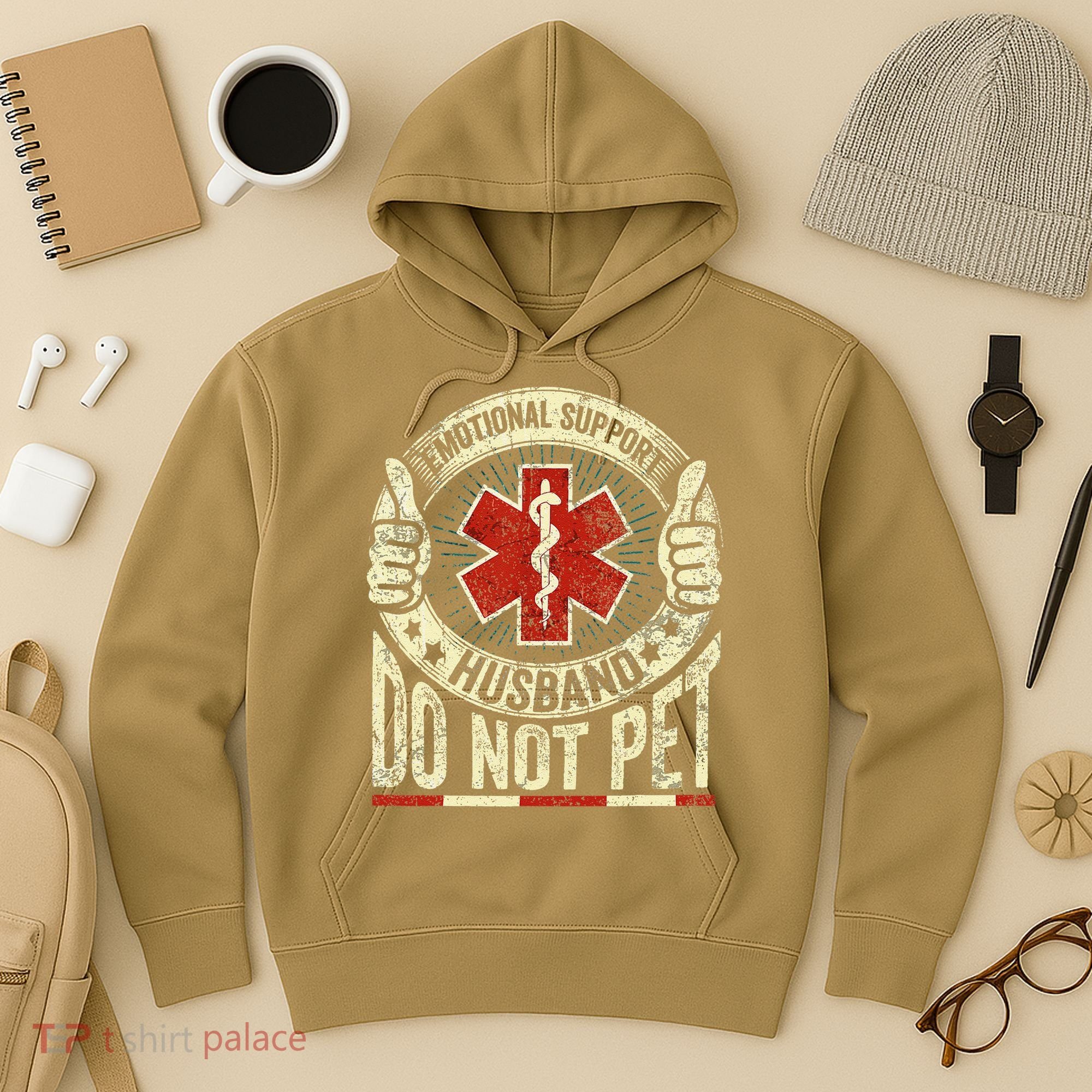 Emotional Support Husband Do Not Pet Hoodie